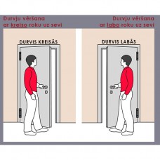Slēptās durvis INVISIBLE 2 Iekšējais atvērums, gruntēta virsma